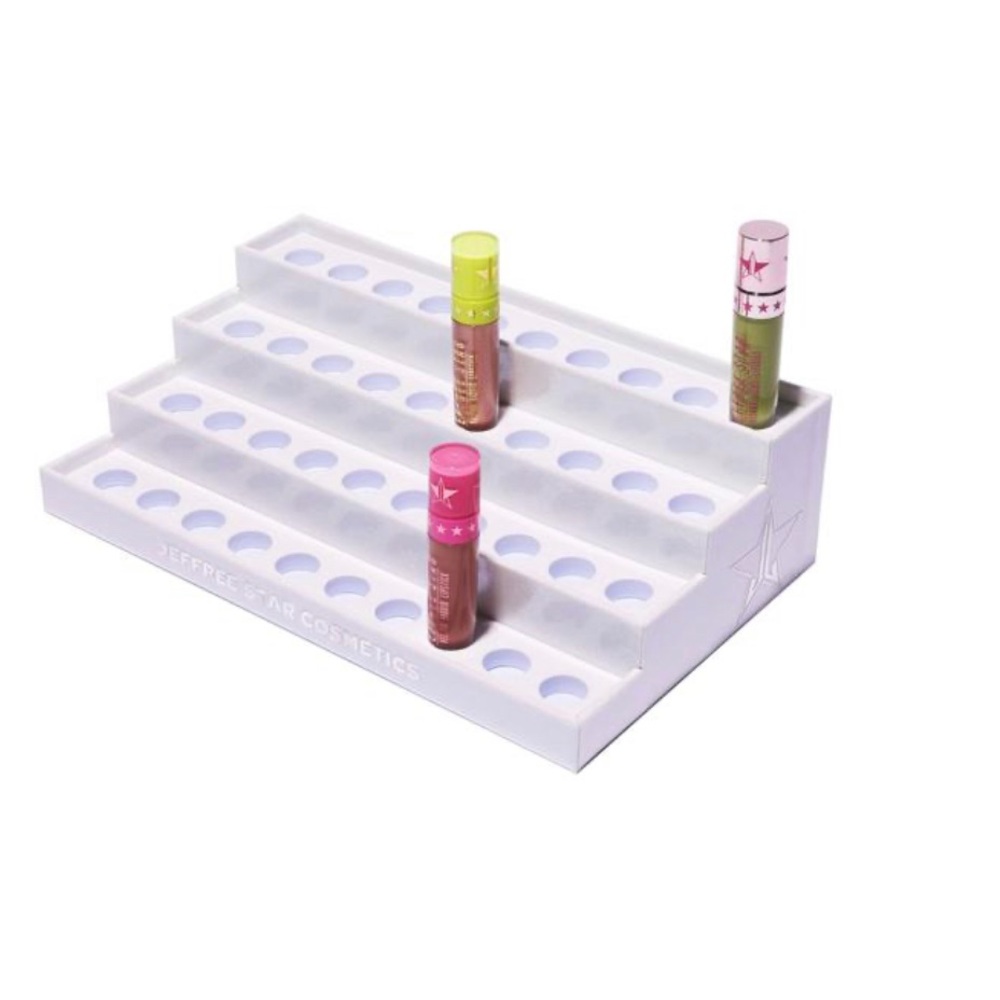 Velour Liquid Lipstick White Glitter Display